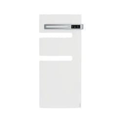 Atlantic - Radiateur sèche-serviettes connecté Serenis avec soufflerie mât droite 1500W Blanc - 850555