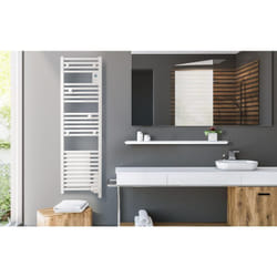 Atlantic - Radiateur sèche-serviettes Doris Digital étroit 1300W blanc brillant 851137