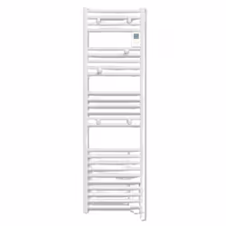 Sèche-serviette 1500W DORIS DIGITAL ETROIT soufflant blanc brillant - ATLANTIC - 851265