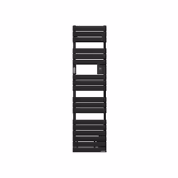 Découvrez le sèche-serviettes électrique Adélis étroit 500W Noir , la solution parfaite pour les espaces réduits sans comprom ...