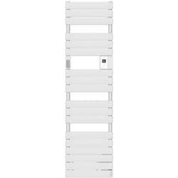 Sèche-serviettes électrique connecté avec soufflerie 1750W ADÉLIS étroit digital blanc carat - ATLANTIC - 861936