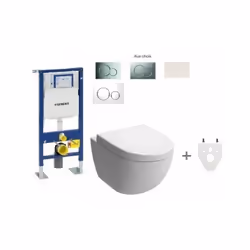 Pack est composé de: - Bati-support Geberit Autoportant UP320 (ref: 111.333.005) avec les fixations et raccordement complet.  ...