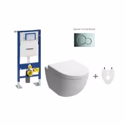 Pack est composé de: - Bati-support Geberit Autoportant UP320 (ref: 111.333.005) avec les fixations et raccordement complet.  ...