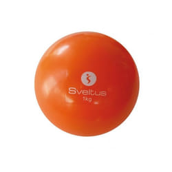 Balle lestée de fitness SVELTUS 1 kg - pour travail du haut du corps - orange mixte adulte