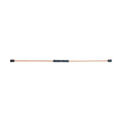 Barre de musculation détachable SVELTUS - Fitness - Noir/Orange