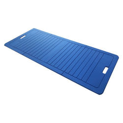 Tapis de pratique avec chaussures - SVELTUS - Pliable bleu 140x60 cm - Lavable et résistant