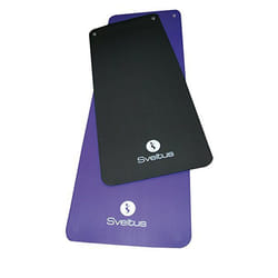 Tapis de training violet SVELTUS - épaisseur de mousse de 1 cm - avec poignée de transport - 180x60 cm