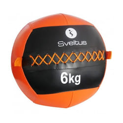 SVELTUS - Wall ball 6 kg - Adulte - Homme - Orange - Musculation des bras et des jambes