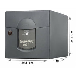 Renz - boite aux lettres solea 1 porte gris anthracite