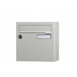 Boîte aux lettres compacte 1 porte extérieur acier gris mat - Renz