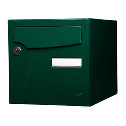 Renz - Boîte Aux Lettres Normalisée 1 Porte Extérieur Acier Vert Brillant