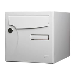 Renz - Boîte Aux Lettres Normalisée 1 Porte Extérieur Acier Blanc Brillant