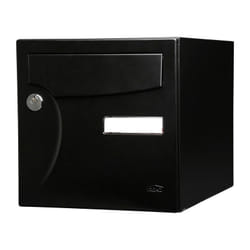 Renz - Boîte Aux Lettres Normalisée 1 Porte Extérieur Acier Noir Mat