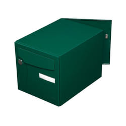 Renz - Boîte Aux Lettres Normalisée 2 Portes Extérieur Acier Vert Brillant