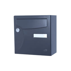 Renz - Boîte Aux Lettres Compacte 1 Porte Extérieur Acier Anthracite Mat