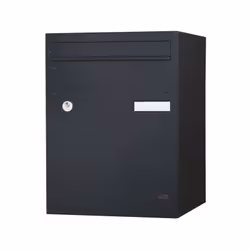 Boîtier avec gouttière hydrofuge. Porte recouvrante avec un décor pointes de diamant équipée dun volet aluminium et dun porte ...