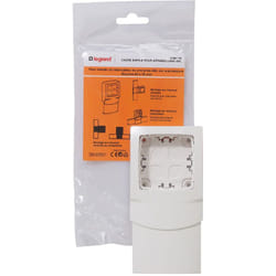 Legrand - Cadre simple pour appareillage apparent - Pour moulures 16mm