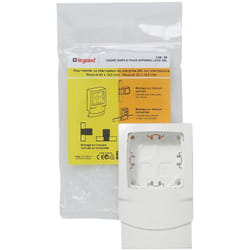 Legrand - Cadre simple pour appareillage saillie - Pour moulures hauteur 12,5mm