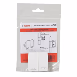 Interrupteur de volets roulants - Legrand - LEG98982 - A encastrer - Blanc - Plastique