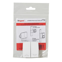 Interrupteur de volets roulants - Legrand - LEG98982 - A encastrer - Blanc - Plastique