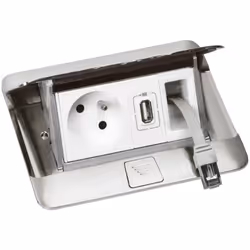 KIT RJ45 RETRACTABLE CAT6 FTP BLANC LEGRAND 054035 Legrand -Kit enrouleur pour pop ups à équiper -enrouleur RJ45