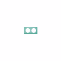 PLAQUE 2 POSTES TURQUOISE 50S CELIANE LEGRAND 066642 Programme Céliane - plaque 2 postes entraxe 71 mm A associer avec un sup ...