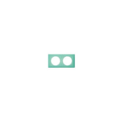 Plaque 2 postes turquoise 50S celiane Legrand 066642