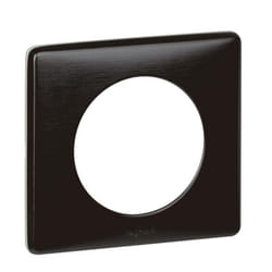 plaque legrand céliane 1 poste carbone