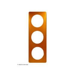 Plaque Céliane Métal 3 postes Orange Snake