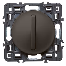 LEGRAND Celiane Interrupteur va et vient à touche étroite silencieux 6A à encastrer composable graphite