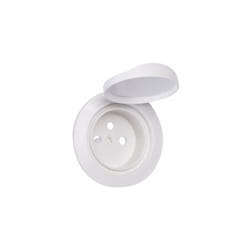 Legrand - 067812 enjoliveur à volet céliane pour prise de courant, 2P+T, IP44, blanc