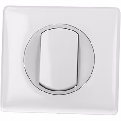 Va et vient blanc à connectique sans vis.Montage encastré ou en saillie, par vis seulement.Fourni avec sa plaque de finition. ...