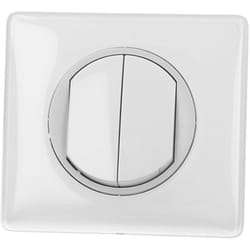 Legrand - Interrupteur va-et-vient double blanc Céliane™ complet