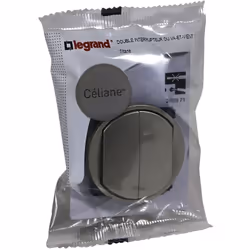 Legrand Céliane Titane - Double Interrupteur Va-et-vient Le double interrupteur Legrand Céliane Titane est la solution idéale ...