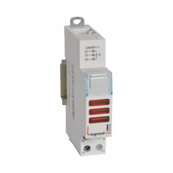 Voyant LED triple Legrand CX³, 3 voyants rouges, 230–400 V~ AC, 1 module DIN