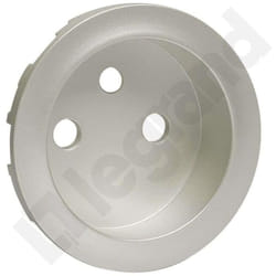 Legrand - Plaque de prise 2P/2P+Z titane Celiane
