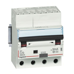 Disjoncteur différentiel LEGRAND DX3 4P C 20A 6000A 30mA 10kA
