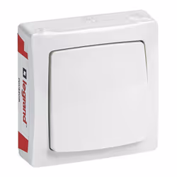 Poussoir Appareillage Saillie - Blanc
