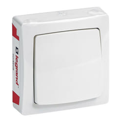 Legrand - Poussoir Blanc - Appareillage Saillie