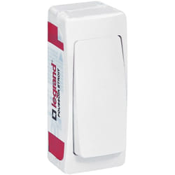 Legrand - Poussoir version étroite Appareillage Saillie - Blanc