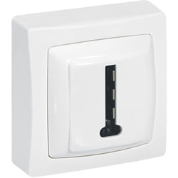 Legrand - Prise Téléphone Mosaic Blanc RJ11