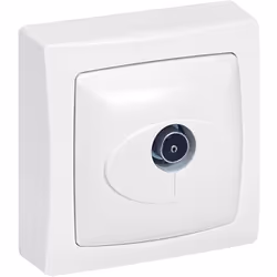 Prise TV Legrand - Simple Saillie - Blanc Cette prise TV Legrand, de couleur blanche, s'installe facilement en saillie grâce  ...