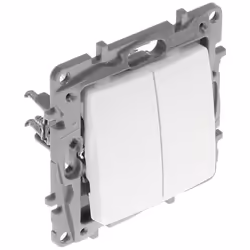 Interrupteur - LEGRAND - Niloé - Double va et vient - 10A - Intérieur - A encastrer