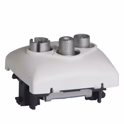 Legrand 086146, SAT + TV + Radio, Blanc