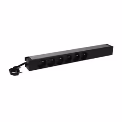 Legrand 646805, Basique, 1U, Monophasé, horizontale/verticale, Aluminium, Noir