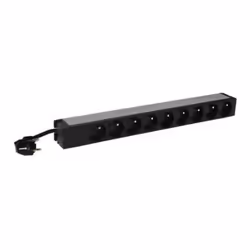 Legrand 646820, Basique, 1U, Monophasé, verticale, Aluminium, Noir