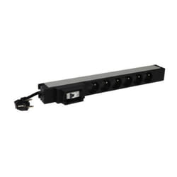 Legrand 646830 unité de distribution d'énergie 6 sortie(s) CA 1U Noir