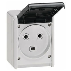 Legrand - Prise 2p+t - 32 a En Saillie Plexo - Gris