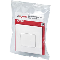 Legrand - Interrupteur ou va-et-vient Neptune - 10A - Blanc
