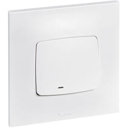 Legrand - Interrupteur ou va-et-vient lumineux (voyant fourni) Neptune - Blanc